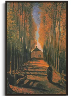 Discount Allée de peupliers en automne - Vincent Van Gogh Van Gogh
