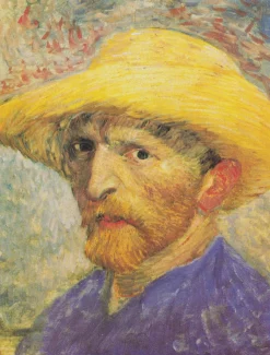 Fashion Autoportrait au chapeau de paille - Vincent Van Gogh Van Gogh