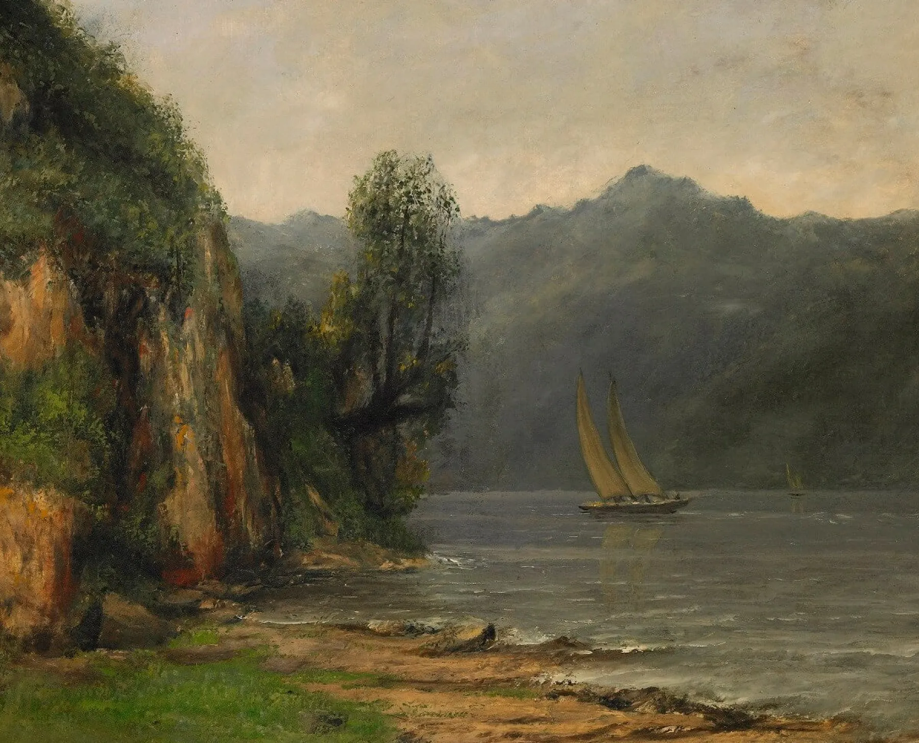 Online Bord du lac Léman, près de Vevey - Gustave Courbet Courbet