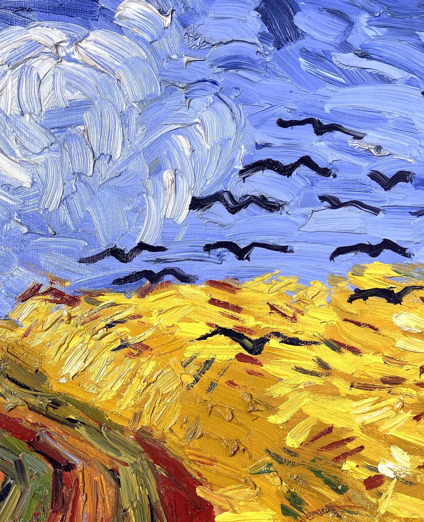 Cheap Champ de blé aux corbeaux - Vincent Van Gogh Van Gogh