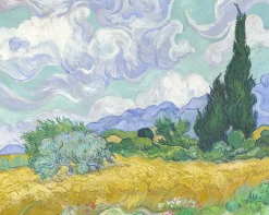 Shop Champ de blé avec cyprès - Vincent Van Gogh Van Gogh