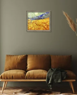 Flash Sale Champ de blé derrière l'hospice Saint-Paul avec un faucheur - Vincent Van Gogh Van Gogh