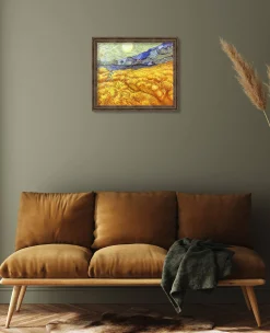 Flash Sale Champ de blé derrière l'hospice Saint-Paul avec un faucheur - Vincent Van Gogh Van Gogh