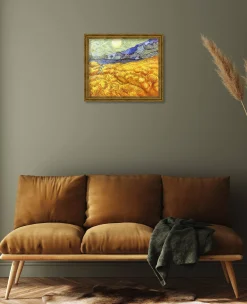 Flash Sale Champ de blé derrière l'hospice Saint-Paul avec un faucheur - Vincent Van Gogh Van Gogh