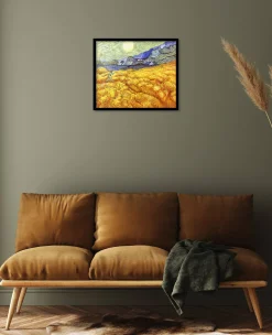 Flash Sale Champ de blé derrière l'hospice Saint-Paul avec un faucheur - Vincent Van Gogh Van Gogh