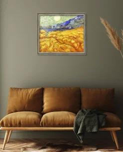 Flash Sale Champ de blé derrière l'hospice Saint-Paul avec un faucheur - Vincent Van Gogh Van Gogh