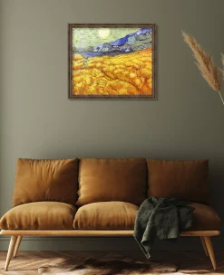 Flash Sale Champ de blé derrière l'hospice Saint-Paul avec un faucheur - Vincent Van Gogh Van Gogh