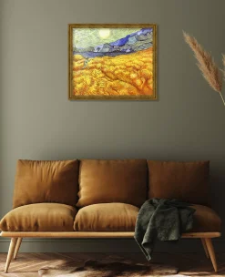 Flash Sale Champ de blé derrière l'hospice Saint-Paul avec un faucheur - Vincent Van Gogh Van Gogh
