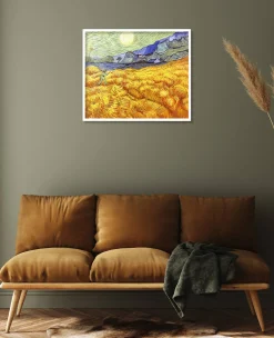 Flash Sale Champ de blé derrière l'hospice Saint-Paul avec un faucheur - Vincent Van Gogh Van Gogh