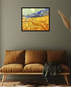 Flash Sale Champ de blé derrière l'hospice Saint-Paul avec un faucheur - Vincent Van Gogh Van Gogh