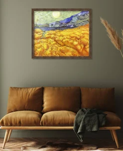 Flash Sale Champ de blé derrière l'hospice Saint-Paul avec un faucheur - Vincent Van Gogh Van Gogh