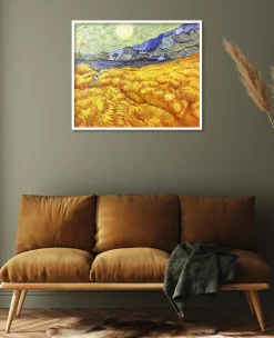 Flash Sale Champ de blé derrière l'hospice Saint-Paul avec un faucheur - Vincent Van Gogh Van Gogh