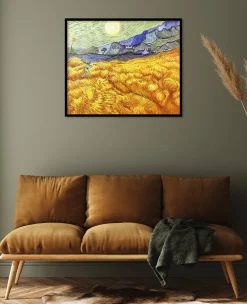 Flash Sale Champ de blé derrière l'hospice Saint-Paul avec un faucheur - Vincent Van Gogh Van Gogh