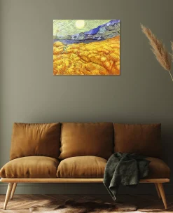 Flash Sale Champ de blé derrière l'hospice Saint-Paul avec un faucheur - Vincent Van Gogh Van Gogh
