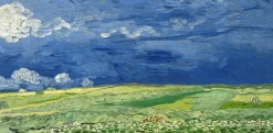 Cheap Champ de blé sous des nuages d'orage - Vincent Van Gogh Van Gogh