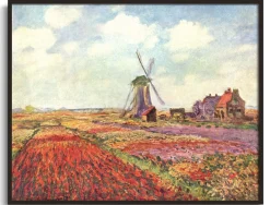 Discount Champs de tulipes en Hollande - Claude Monet Monet