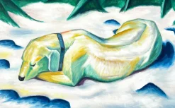 Discount Chien couché dans la neige - Franz Marc Franz Marc