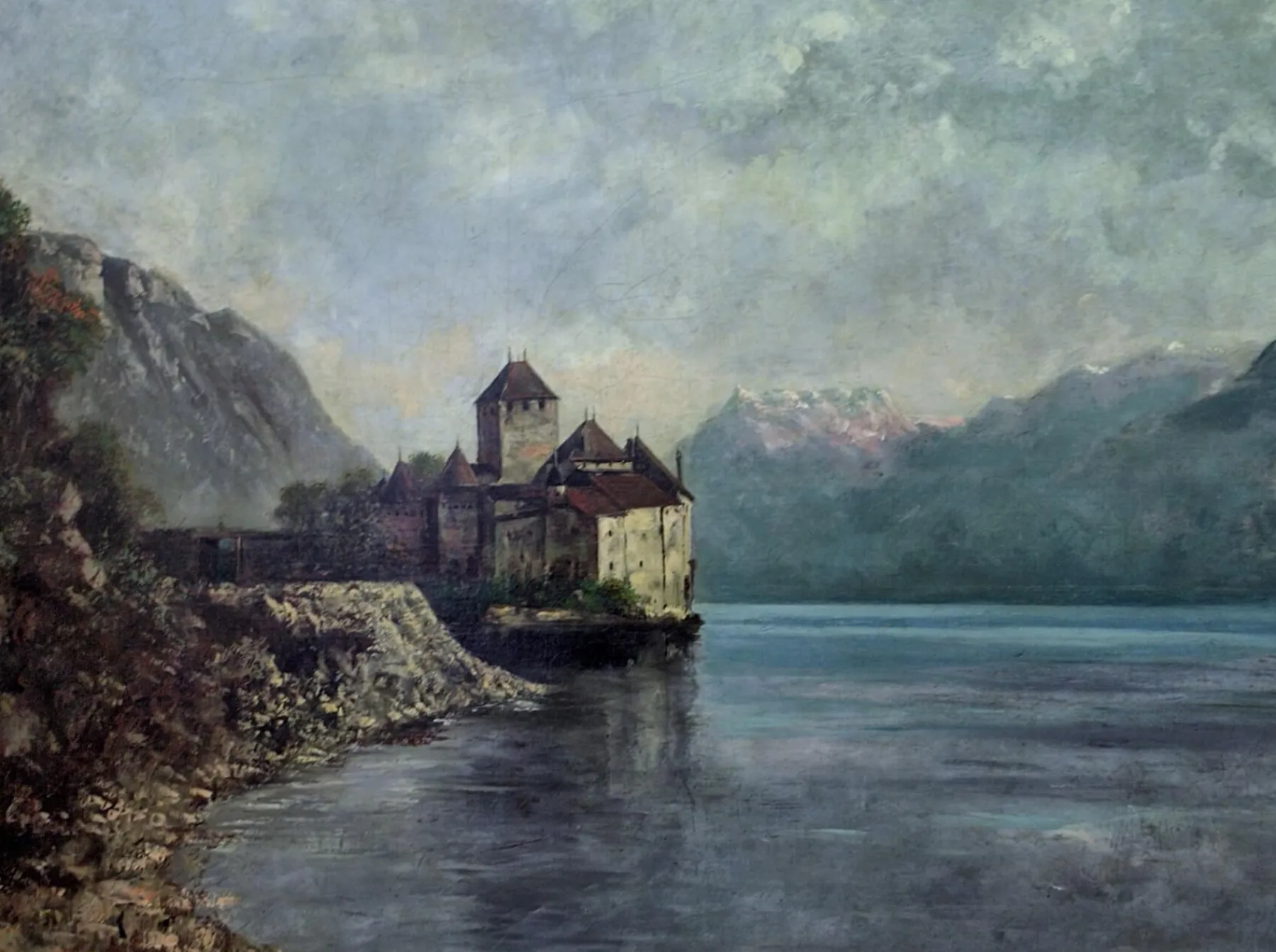 Cheap Château de Chillon - Gustave Courbet Courbet