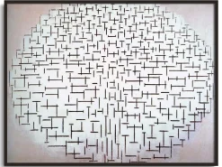 Fashion Composition 10 en noir et blanc - Piet Mondrian Mondrian