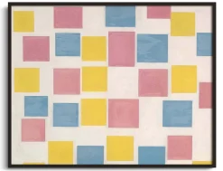 New Composition avec des champs de couleur - Piet Mondrian Mondrian