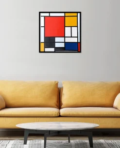 Outlet Composition en Rouge, Jaune, Bleu et Noir - Piet Mondrian Mondrian