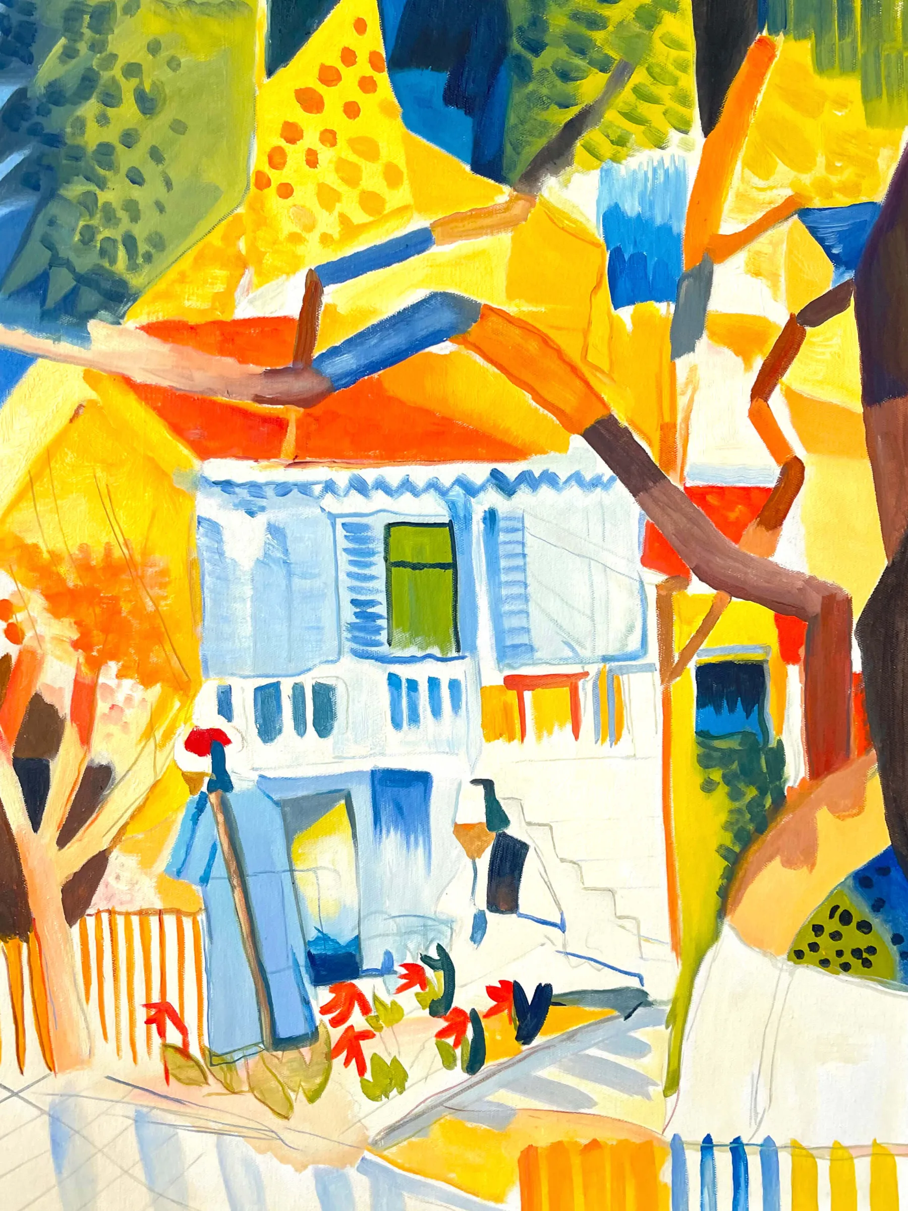 Outlet Cour de la maison de campagne à St. Germain - August Macke Macke