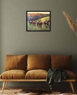 Cheap Course de chevaux dans un paysage - Edgar Degas Degas