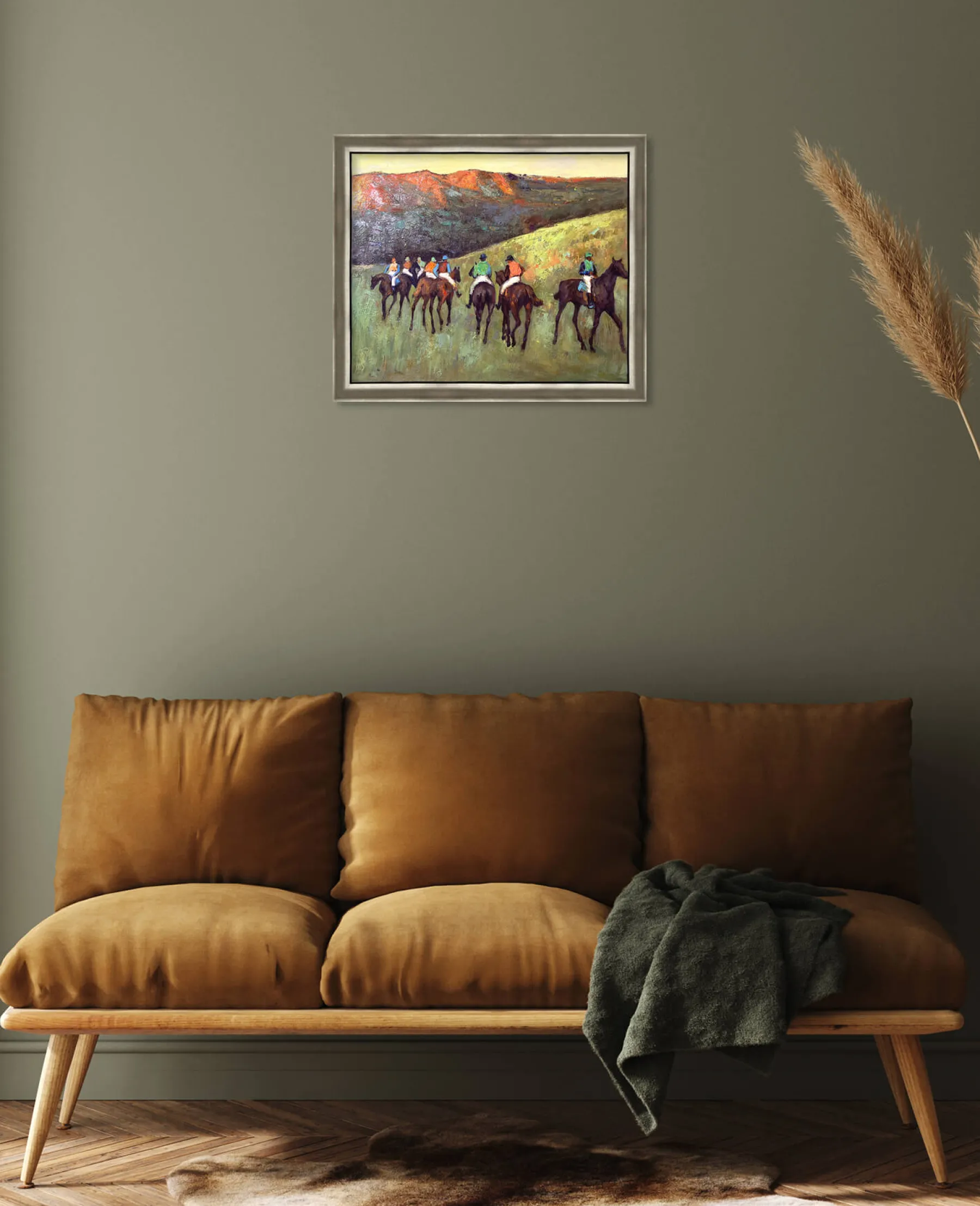 Cheap Course de chevaux dans un paysage - Edgar Degas Degas