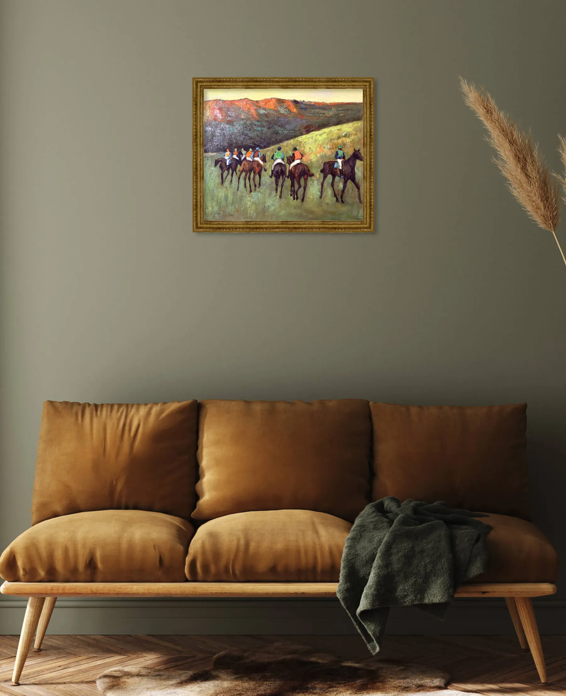 Cheap Course de chevaux dans un paysage - Edgar Degas Degas
