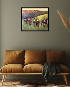 Cheap Course de chevaux dans un paysage - Edgar Degas Degas