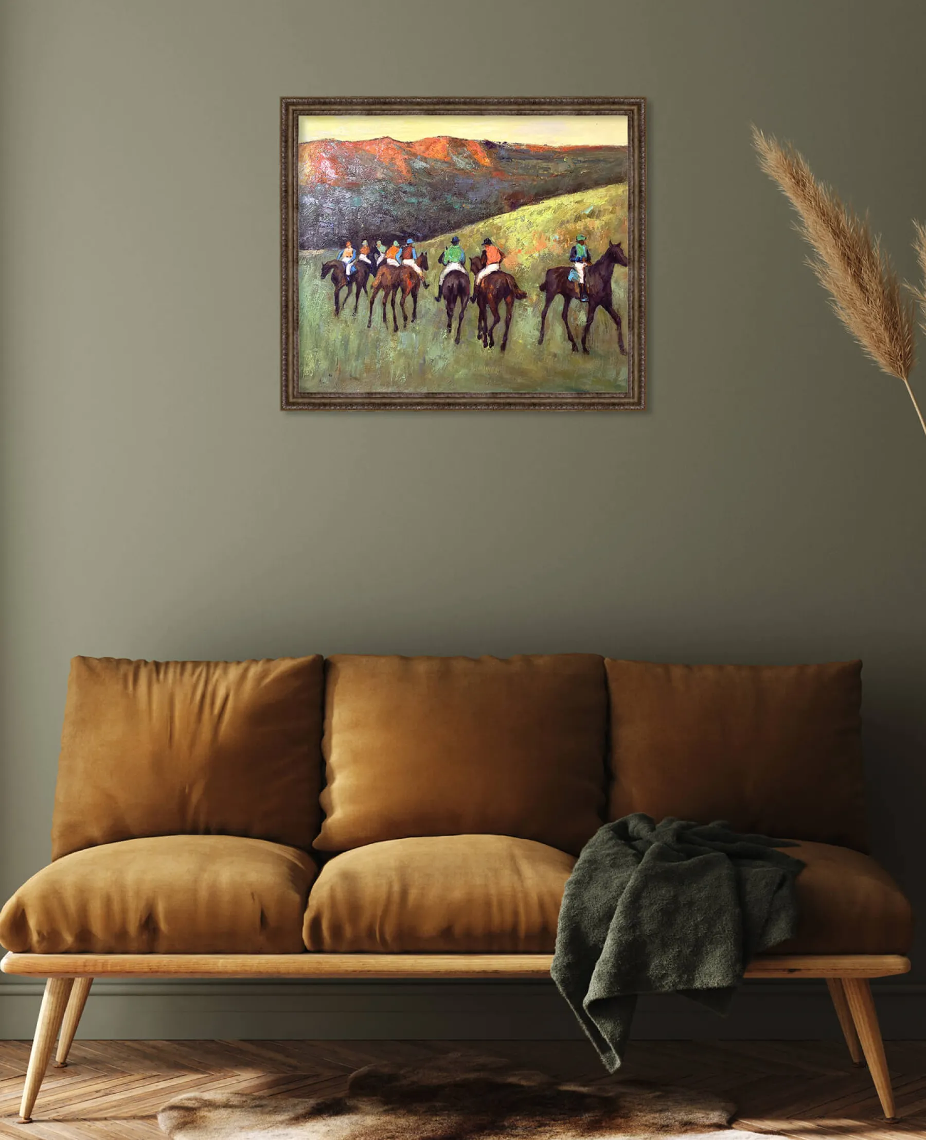 Cheap Course de chevaux dans un paysage - Edgar Degas Degas