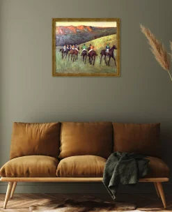 Cheap Course de chevaux dans un paysage - Edgar Degas Degas