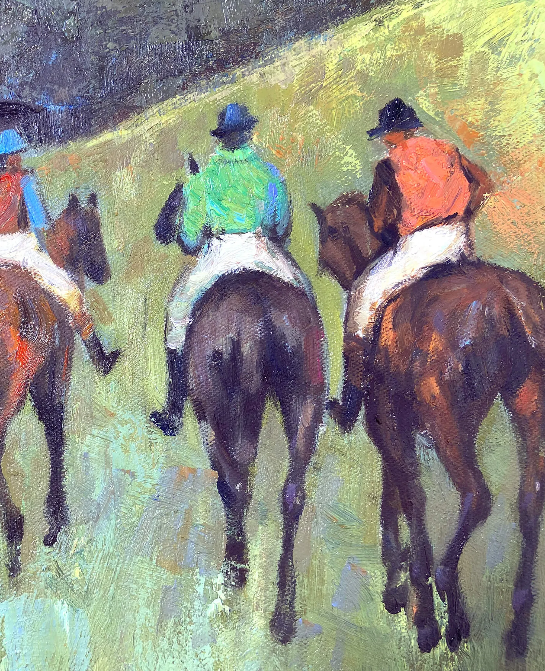Cheap Course de chevaux dans un paysage - Edgar Degas Degas