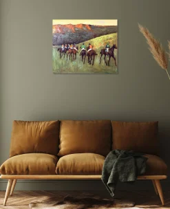 Cheap Course de chevaux dans un paysage - Edgar Degas Degas