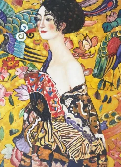 Cheap Dame à l'éventail - Gustav Klimt Klimt