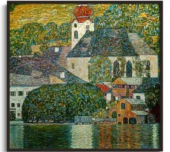 Cheap Eglise à Unterach - Gustav Klimt Klimt