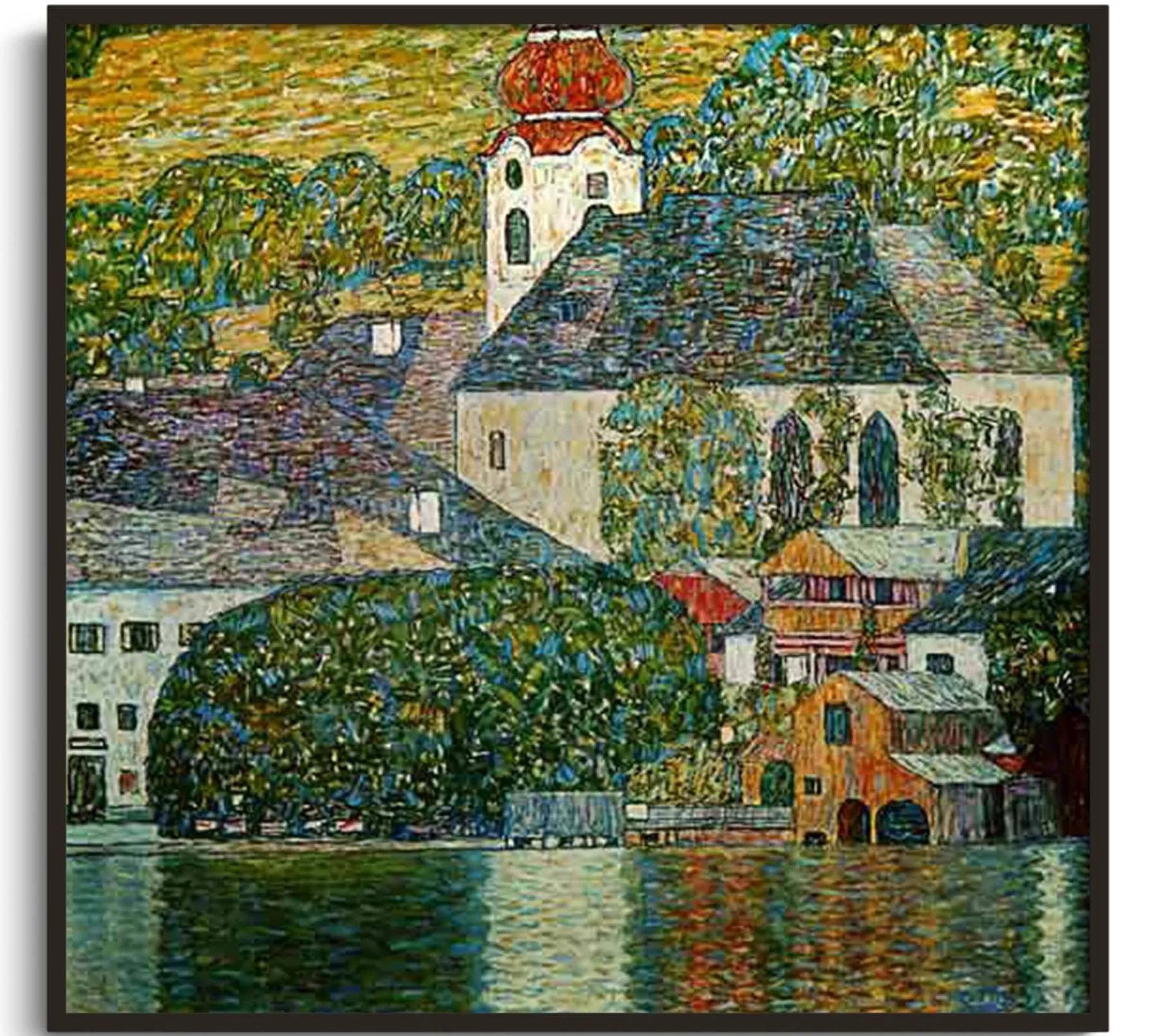 Cheap Eglise à Unterach - Gustav Klimt Klimt