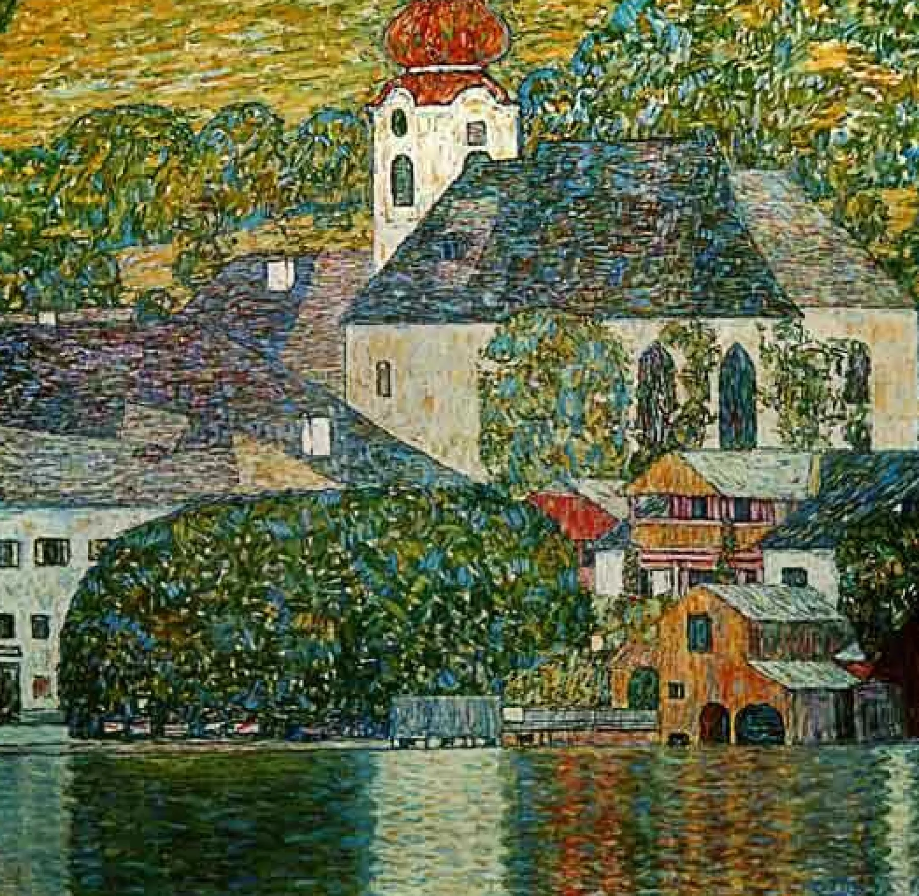 Cheap Eglise à Unterach - Gustav Klimt Klimt