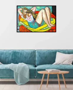 Store Femme à la mandoline en jaune et rouge – Max Beckmann Beckmann