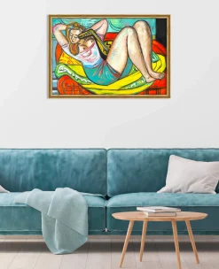Store Femme à la mandoline en jaune et rouge – Max Beckmann Beckmann