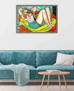 Store Femme à la mandoline en jaune et rouge – Max Beckmann Beckmann