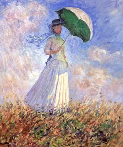 Flash Sale Femme à l'ombrelle tournée vers la droite - Claude Monet Monet