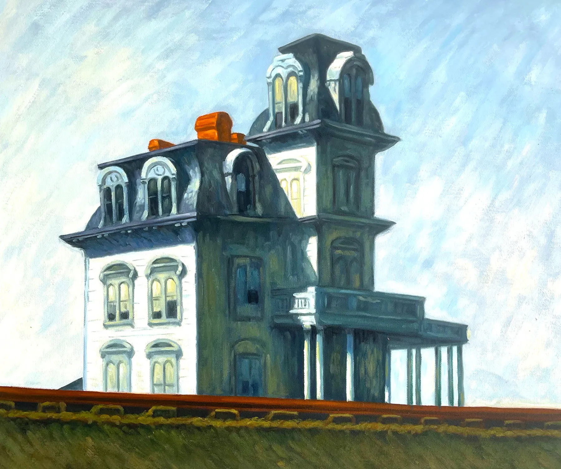 Clearance House by the Railroad - Edward Hopper Hopper