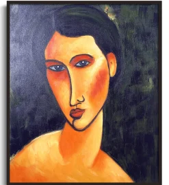 Cheap Jeune femme aux yeux bleus - Amedeo Modigliani Modigliani