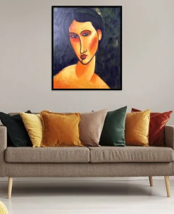 Cheap Jeune femme aux yeux bleus - Amedeo Modigliani Modigliani