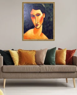 Cheap Jeune femme aux yeux bleus - Amedeo Modigliani Modigliani