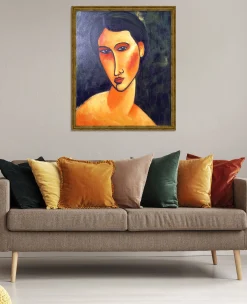 Cheap Jeune femme aux yeux bleus - Amedeo Modigliani Modigliani