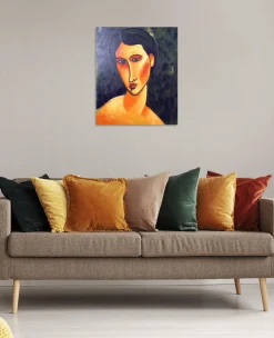 Cheap Jeune femme aux yeux bleus - Amedeo Modigliani Modigliani