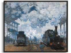 Fashion La Gare Saint-Lazare, arrivée d'un train - Claude Monet Monet