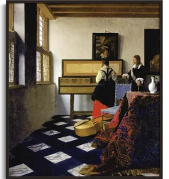 Fashion La leçon de musique - Johannes Vermeer Vermeer